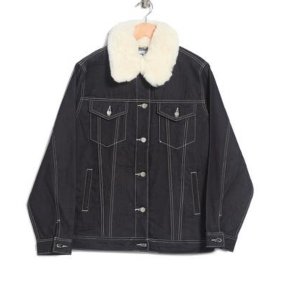 WeWoreWhat Boyfriend Jacket With Faux Fur - Picture 7 of 8